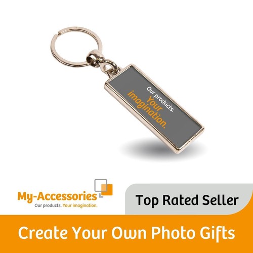 Blank metal photo keyring - metal,